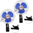 Kit 2 Mini Ventilador Veicular Carro Caminhão Ônibus De 15cm Kit 2 Mini Ventilador Veicular Carro Caminhão Ônibus De 15cm