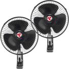 Kit 2 Mini Ventilador Veicular Carro Caminhão ônibus De 20cm
