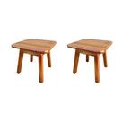 Kit 2 Minis Bancos Over 30x30 Imbuia Kit 2 Minis Bancos Over 30x30 Imbuia