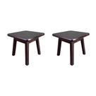 Kit 2 Minis Bancos Over 30x30 Preto