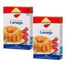 Kit 2 Mistura Bolo Laranja Diet Zero Lactose Lowçucar 150g