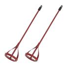 Kit 2 Misturador Batedor Aço Tinta Resina Argamassa 60cm Roma