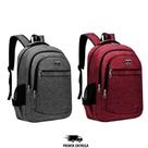 Kit 2 Mochilas Masculina Feminina Escola Trabalho Resistente Estilosa Grande Bolso para Notebook Kit 2 Mochilas Masculina Feminina Escola Trabalho Resistente Estilosa Grande Bolso para Notebook