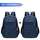 Kit 2 Mochilas Reforçada Escolar Viagem Faculdade Prática Estilosa - Cores Kit 2 Mochilas Reforçada Escolar Viagem Faculdade Prática Estilosa - Cores
