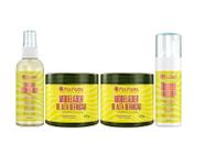 Kit 2 Modeladores 500gr 1 Mousse 1 Desmaia Fibra Finalizador
