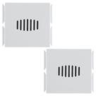 Kit 2 Modulo Campainha Bivolt Aria Tramontina Cor Branco