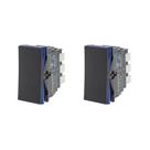 Kit 2 Modulo Interruptor Paralelo Preto Borne Pial Plus+