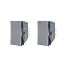 Kit 2 Módulo Interruptor Simples Cinza Pial Plus+ 611010CZ