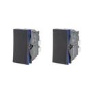Kit 2 Modulo Interruptor Simples Preto Pial Plus+ 611010PT
