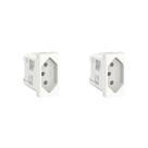 Kit 2 Modulo Tomada 10A S70202104 Branco Orion Schneider