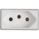 Kit 2 Modulo Tomada 2p T Tramontina 20 A 250 V Branco