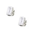 Kit 2 Módulo Tomada20A-250V PB Branco Sleek Margirius 16048