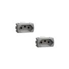 Kit 2 Modulos Tomada 20A Cor Alumínio Miluz S3B70352 Schneider Kit 2 Modulos Tomada 20A Cor Alumínio Miluz S3B70352 Schneider