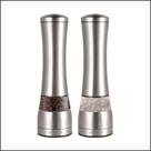 KIt 2 Moedor De Sal E Pimenta Aço Inox - Lindo E Higiênico
