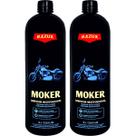 Kit 2 Moker Shampoo Para Moto Remove Barro Lama Graxa Razux 1l