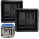 Kit 2 Molde Cobogó Trançado 30x30x9 Bloco p Fachada Construção Parede Aberta Iluminação Natural Pedra Cimento Concreto