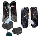 Kit 2 moldes garça e flamingo para jardim black