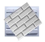 Kit 2 Moldes p/ placas de gesso e cimento 3d Tijolo aparente