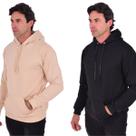Kit 2 Moletons Canguru Masculino 100% Algodão Conforto Qualidade Flanelado