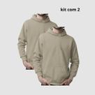 Kit 2 Moletons Unisex Com Capuz Casual Reforçada
