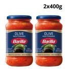 Kit 2 molho de tomate italiano olive barilla 400g tomates e azeitonas selecionadas estilo mediterrâneo