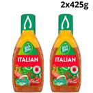 Kit 2 molho importado wish bone italiano 425g sabor tradicional para saladas