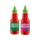 Kit 2 Molhos Pimenta Sweet Chilli e Extra forte 270g - Cepêra