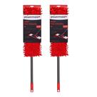 Kit 2 Mop Flat Esfregão Vermelho Cinza Powermaid