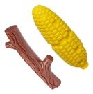 Kit 2 Mordedor Nylon Buddy Toys (Graveto + Milho)