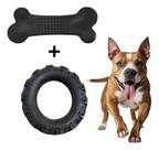 Kit 2 Mordedores Brinquedo Maciço Para Pet Cachorros Grande