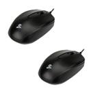 Kit 2 Mouse Óptico Usb Office 1000 Dpi 5+