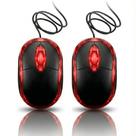 Kit 2 Mouse Usb Com Fio Óptico 3 Botões 1000DPI Para Notebook e Computador Kit 2 Mouse Usb Com Fio Óptico 3 Botões 1000DPI Para Notebook e Computador