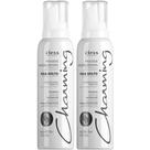 Kit 2 Mousse Modelador Charming Cless Fixa Solto Hidratacao Fios Macios Revitaliza Brilho 140ml