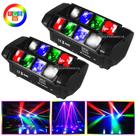 Kit 2 Moving Globo Laser RGBW Strobo Jogo De Luz Para festa DJ, 60W - JL808 Kit 2 Moving Globo Laser RGBW Strobo Jogo De Luz Para festa DJ, 60W - JL808
