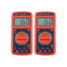 Kit 2 Multímetro Digital Tensão Corrente Resistência Capacitância Diodo Transistor Hfe Md-360 Portátil Instrutherm