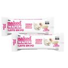 Kit 2 Naked Bites Wafer com Whey Protein Sabor Chocolate Branco 26g