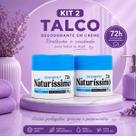 Kit 2 Naturíssimo Bio Instinto Desodorante Creme Talco 72h Proteção 55g