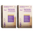 Kit 2 Niacinamida 97% Teor + Dexpantenol + Vit B5 60 Caps
