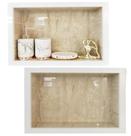Kit 2 Nicho Para Banheiro Em Porcelanato 40x30x10cm