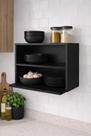 Kit 2 Nichos de Parede Preto Duplo Vertical Organizador