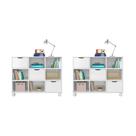 Kit 2 Nichos Organizadores com 3 Gavetas Branco/Branco Kit 2 Nichos Organizadores com 3 Gavetas Branco/Branco
