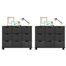 Kit 2 Nichos Organizadores com 9 Gavetas Preto/Preto