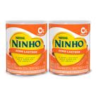 Kit 2 Ninho Composto Lácteo Zero Lactose Lata 380g