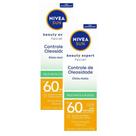 Kit 2 NIVEA SUN Protetor Solar Facial Beauty Expert Controle de Oleosidade FPS 60 50g Kit 2 NIVEA SUN Protetor Solar Facial Beauty Expert Controle de Oleosidade FPS 60 50g