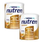 Kit 2 Nutren Senior Complemento Alimentar Sem Sabor 370g