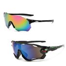 Kit 2 Óculos De Sol Ciclismo Esportivo Preto Espelhado Uv Kit 2 Óculos De Sol Ciclismo Esportivo Preto Espelhado Uv