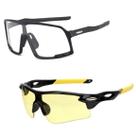 Kit 2 Óculos Esportivo Masculino Feminino Lentes Noturnas