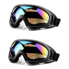 Kit 2 Óculos Esportivo Neve Motocross Jet Ski BMX Kit Surf UTV Proteção UV400