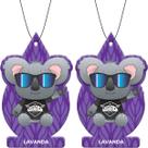 Kit 2 Odorizante Folhinha Auto Lavanda para Carro Coala 10g