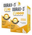 Kit 2 Ograx-3 1000mg Suplementos Para Cachorros Gatos Avert